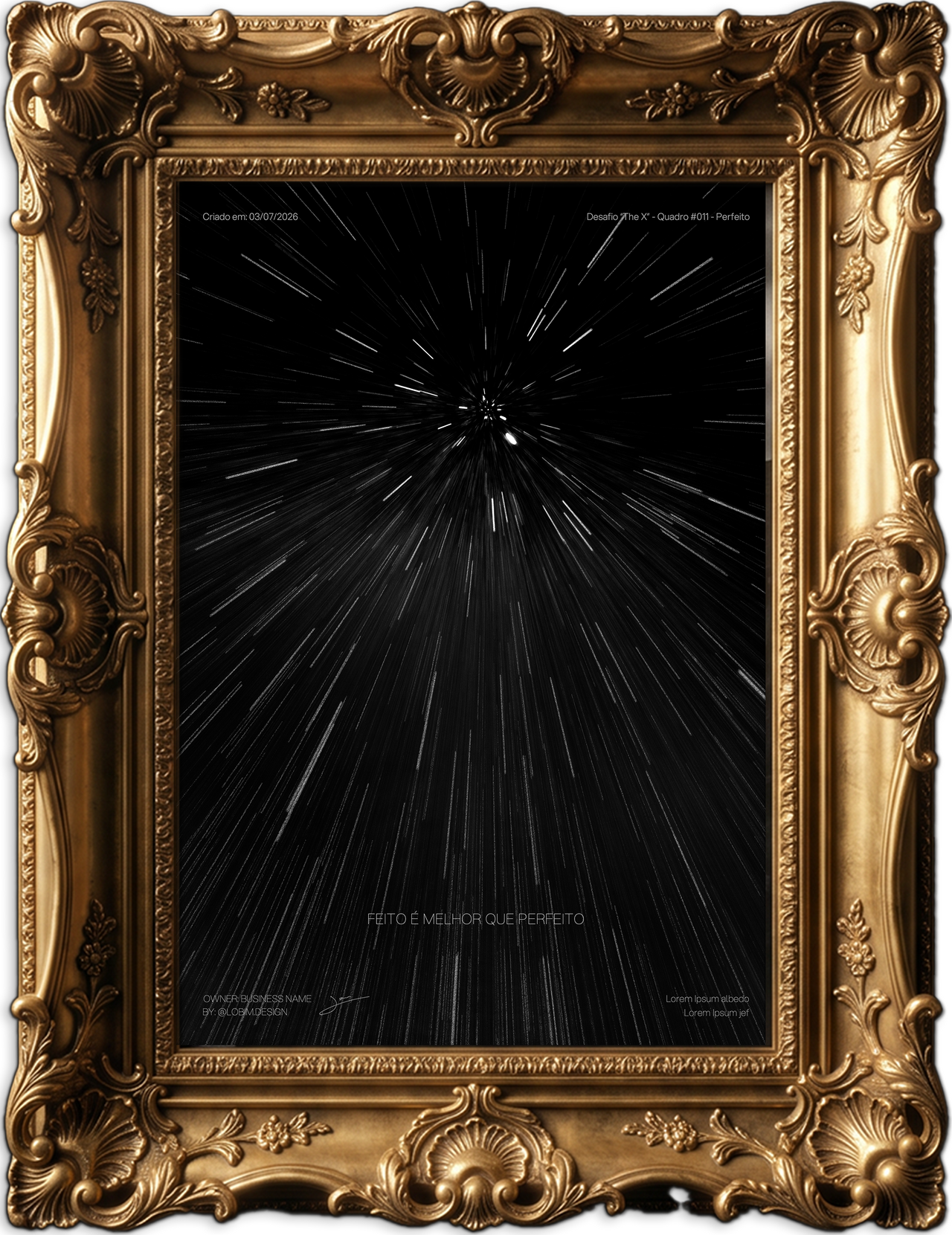 #011 - Perfeito - Quadro Exclusivo