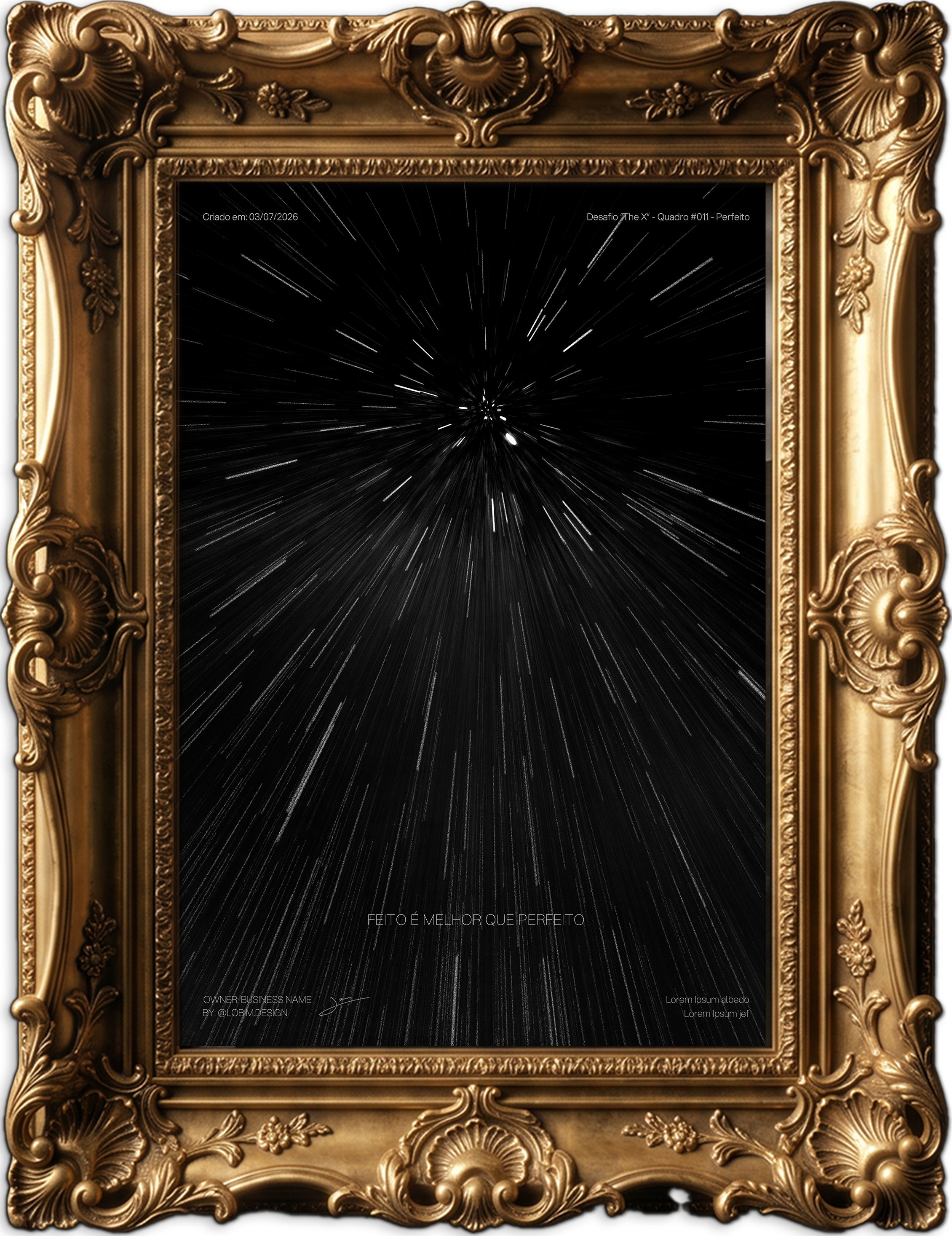 #011 - Perfeito - Quadro Exclusivo