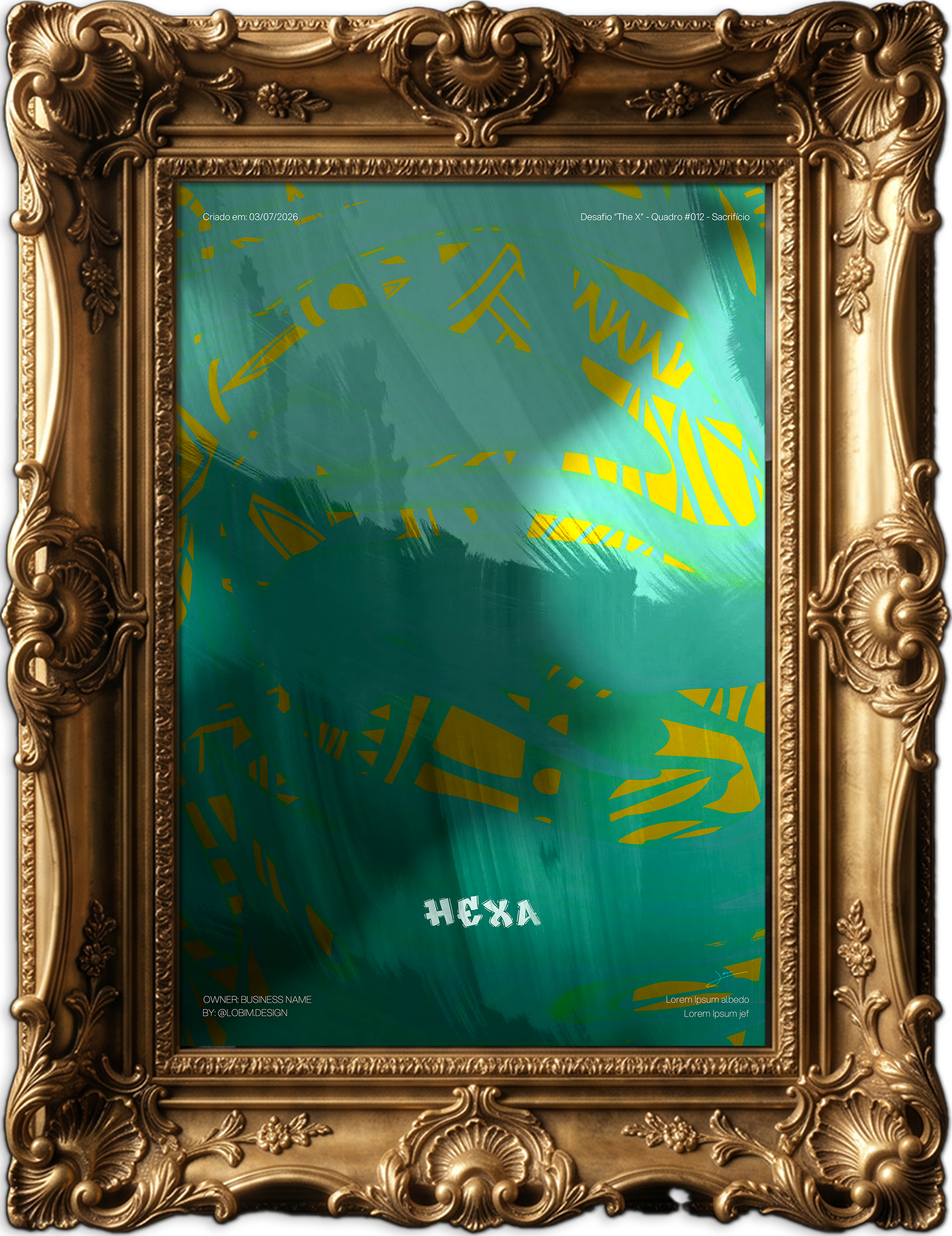 #012 - Sacrifício - Quadro Exclusivo